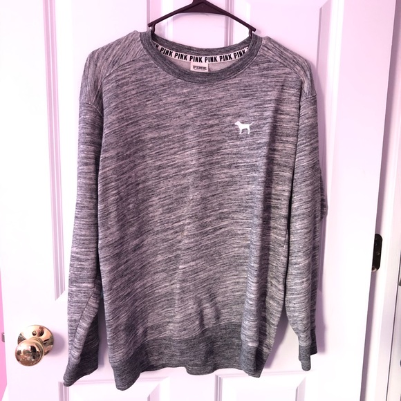 PINK Victoria's Secret Tops - PINK victoria secret grey long sleeve